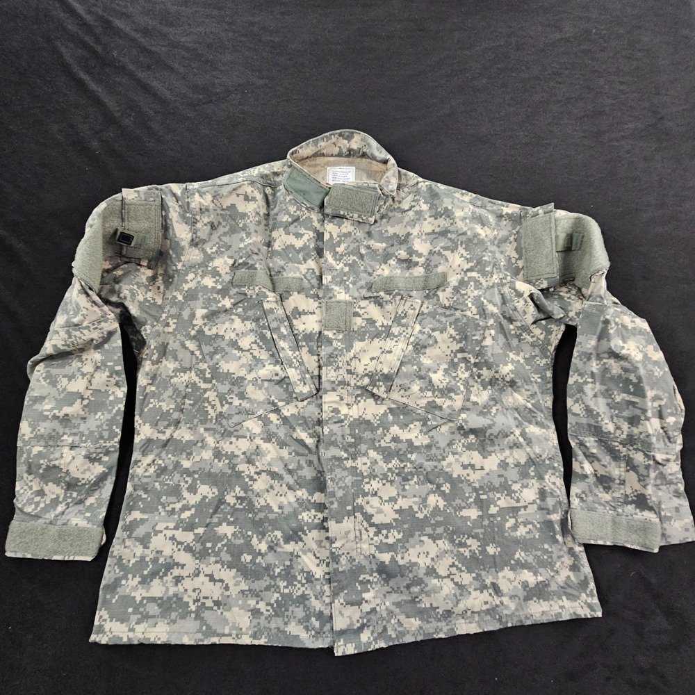 US Army Combat Uniform Coat Green Camo Full Zip Adult XL